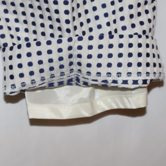 Banana Republic Blue Polka Dot Dressy/Business Casual Cropped Pants. 8P. NWT. - Picture 14 of 14